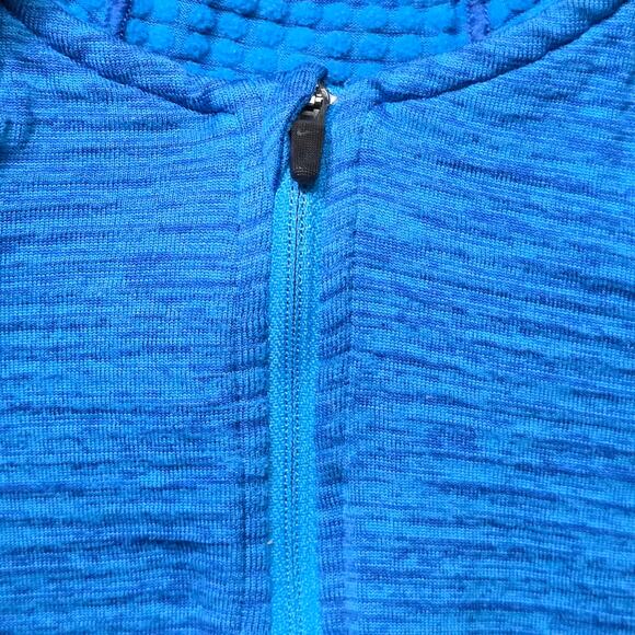 Nike Dri Fit Therma FIT Half Zip Men’s Medium Blue Running Top 683906-480 - Picture 4 of 9